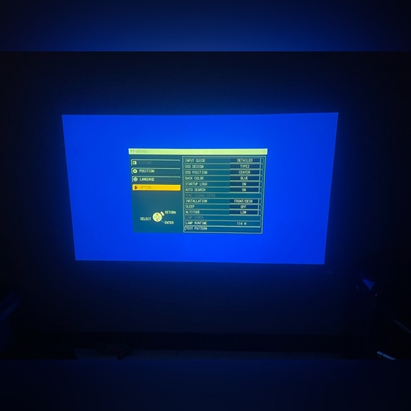 Panasonic PT AX-100U high definition projector with accessories. No remote. - Picture 12 of 16